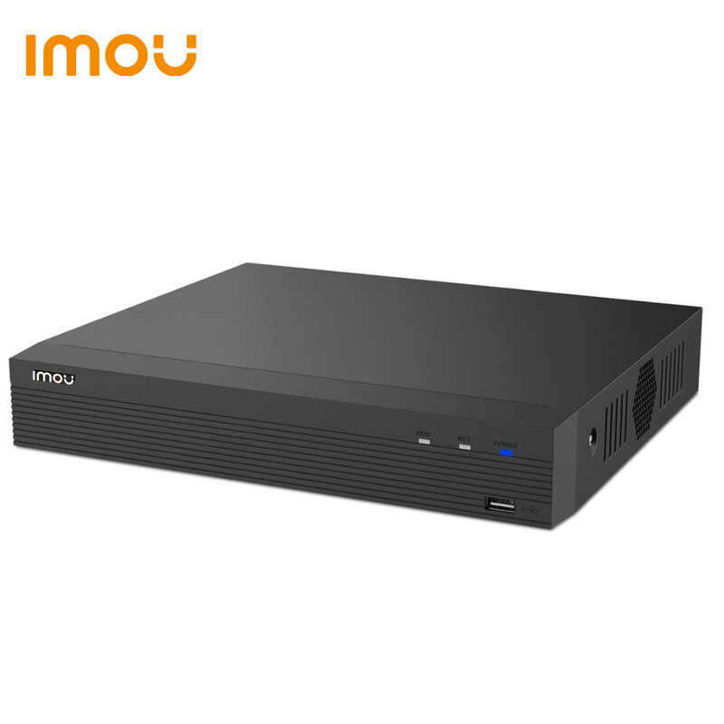IMOU PoE NVR 4CH 파워 오버 이더넷 레코더 1080P FHD 비디오 4CH 저녁 식사 디코딩 최대 8 테라바이트 스토리지 양방향 토크 Cat 6 Net