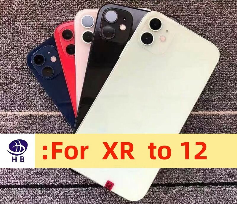 For iPhoneXR to 14 xr to 13 Xr to 12 Rear Battery Midframe Replacement xr Like 14 XR Like 13 xr Like 12 to 14 13 12 Housing Diy