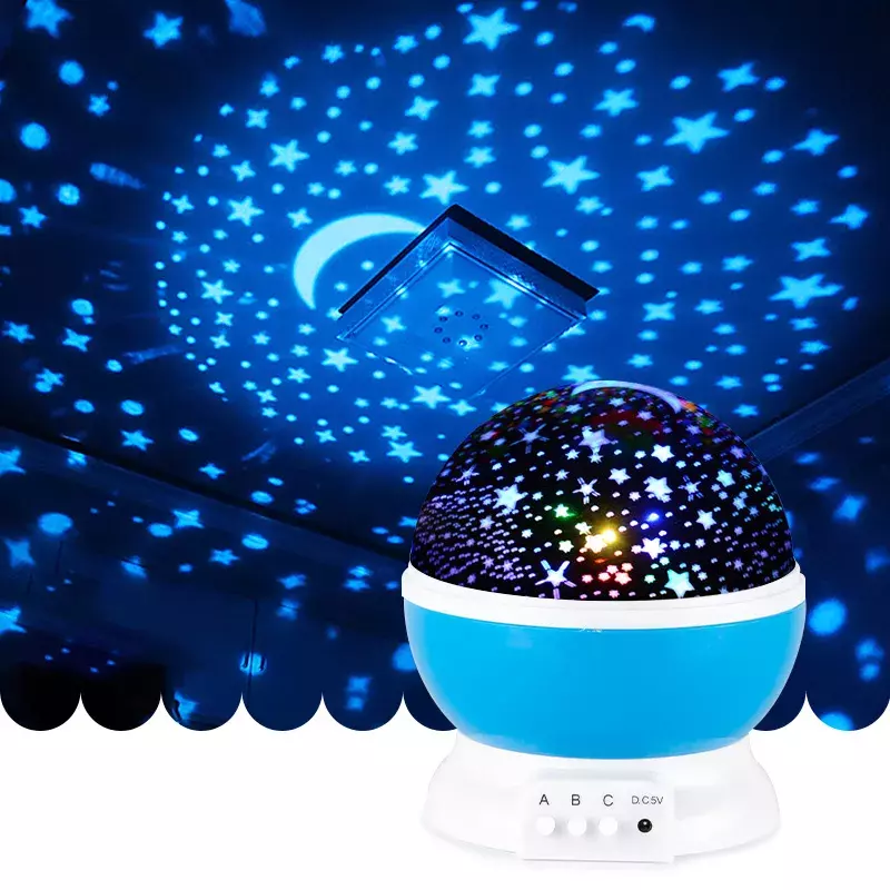 Proiettore Star ry Sky rotante LED Night Light planetario camera da letto per bambini Star Night Lights Moon Light lampada regalo per bambini