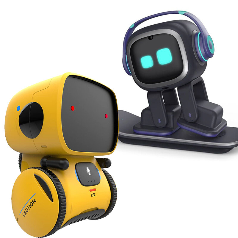 LMC-Robot inteligente eléctrico para niños, juguete educativo con voz humanoide, regalo para niños y niñas, Mini Robot de juguete para caminar con luz Entrega rápida recibida