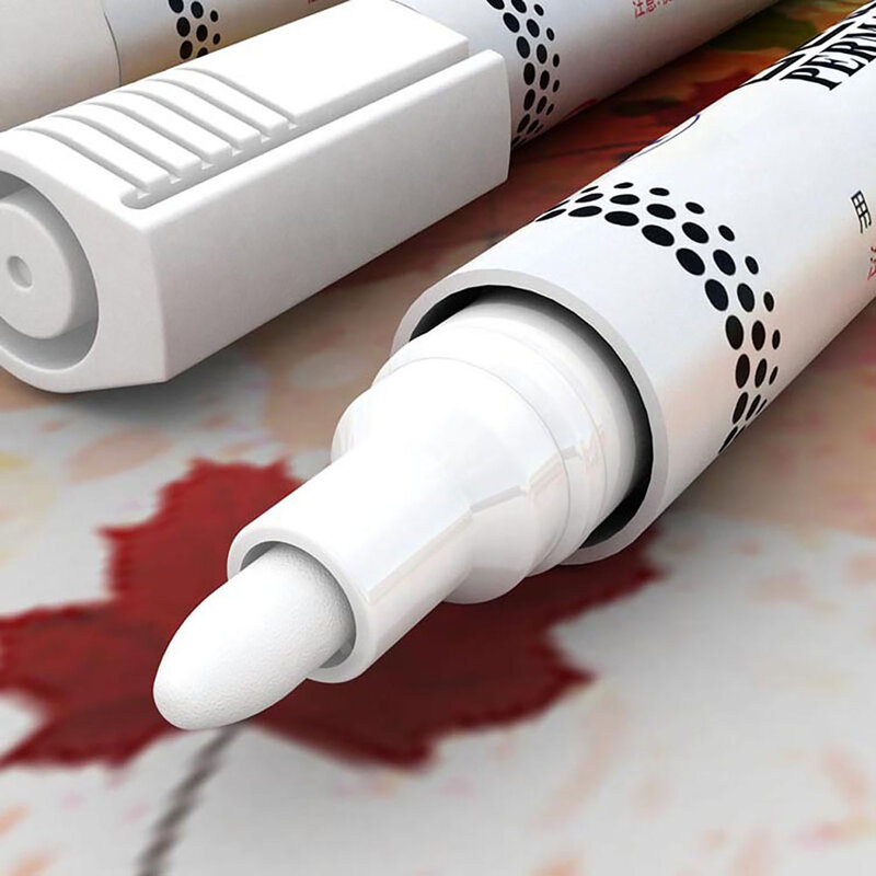 สีขาวปากกาอะคริลิคสีขาวปากกากันน้ำ Super Compact หมึกสีขาว DIY ภาพวาดศิลปะหินแก้วกระดาษโลหะ
