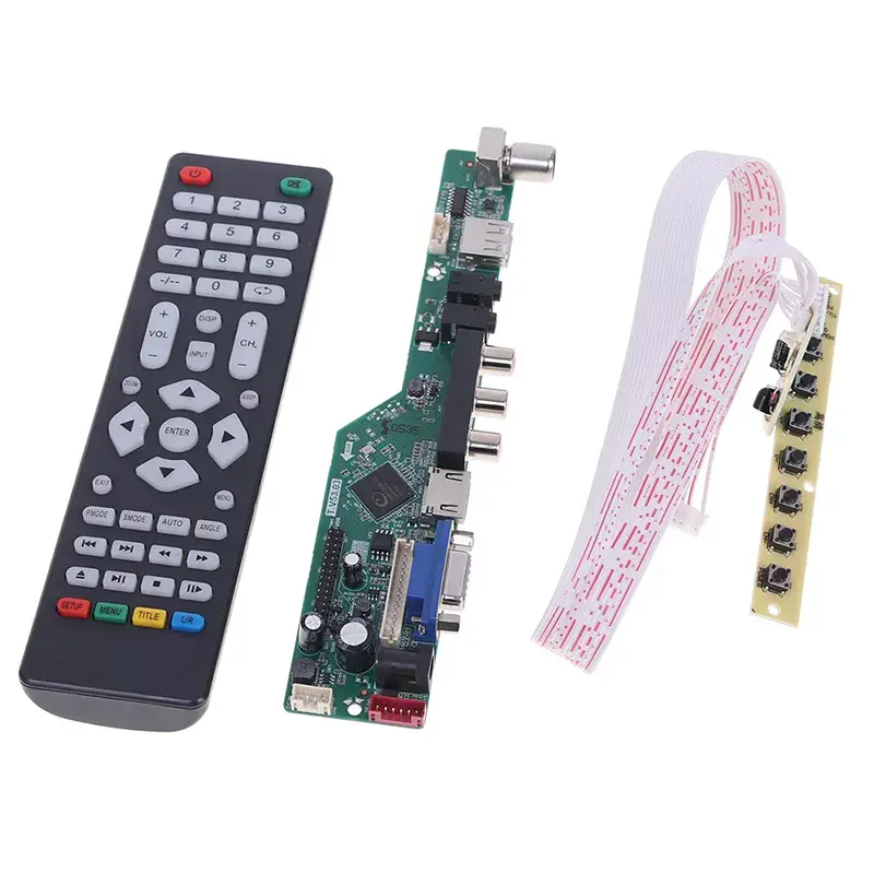 2022NEW Universal LCD TV Controller Driver Board V53 Analog TV Motherboard