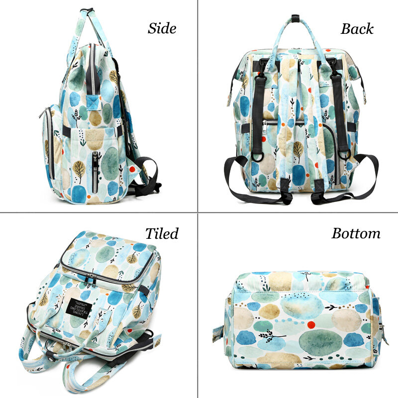 Multifunction Women Backpacks Kids Stroller Bags Large Capacity Mommy Outdoor Travel Diaper Bags Casual Mom Baby Care Backpacks
