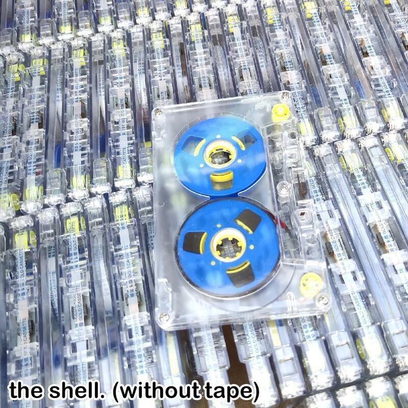 45 minuti trasparente piccolo nastro vuoto aperto musica Audio cassetta nastro Shell bobina di plastica per riparazione bobina di ricambio (senza nastro)
