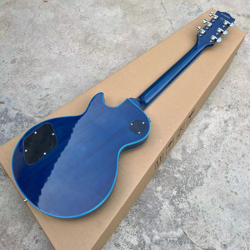 Klasyczny les paul gitara z litego drewna korpus fortepianu, wysokiej jakości akcesoria gorąca sprzedaż