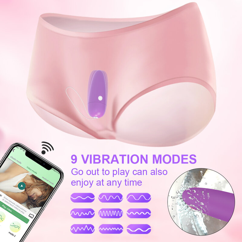 Bezprzewodowy Bluetooth App wibrator „ miniaturowy pocisk ”kobiet stymulator łechtaczki pilot zdalnego majtki wibracyjny miłość jajko Sex zabawki dla kobiet para