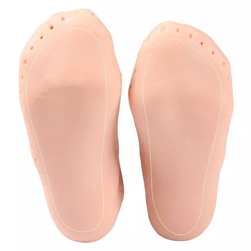 2 pezzi sottopiede in Silicone Gel calzino cura dei piedi protezione dei piedi sollievo dal dolore prevenzione delle crepe idratare la rimozione della pelle morta inserti