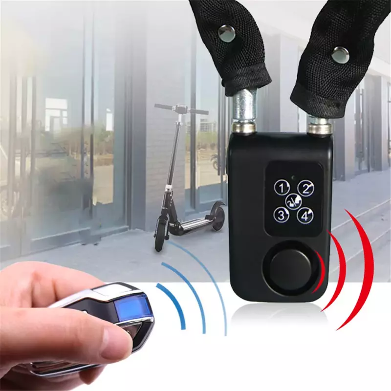 Passwort Anti-Theft Bluetooth Smart Bike Sperre Drahtlose Fernbedienung Tragbare Fahrrad Radfahren Sicherheit Alarm für Tür Outdoor B