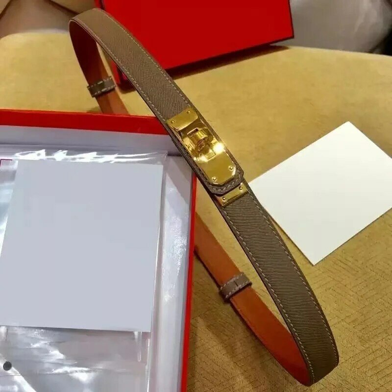 San Mari Genuine Leather Women Belt Lady belts Genuine Leather Luxury Brand Belt With Orange Box