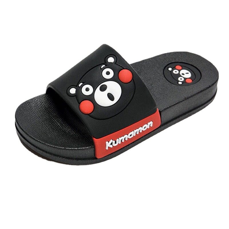 Summer Bow Kumamon Shoes Slippers Women's Fashion Anti-Slip Home Bathroom Home Indoor and Outdoor Wear Beach Leisure