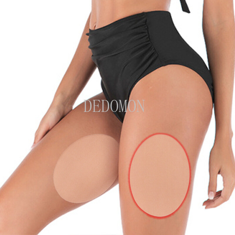 1 par interno da coxa fitas unisex elastano descartável corpo invisível anti-fricção almofadas remendos para ao ar livre elástico leggings bandagem