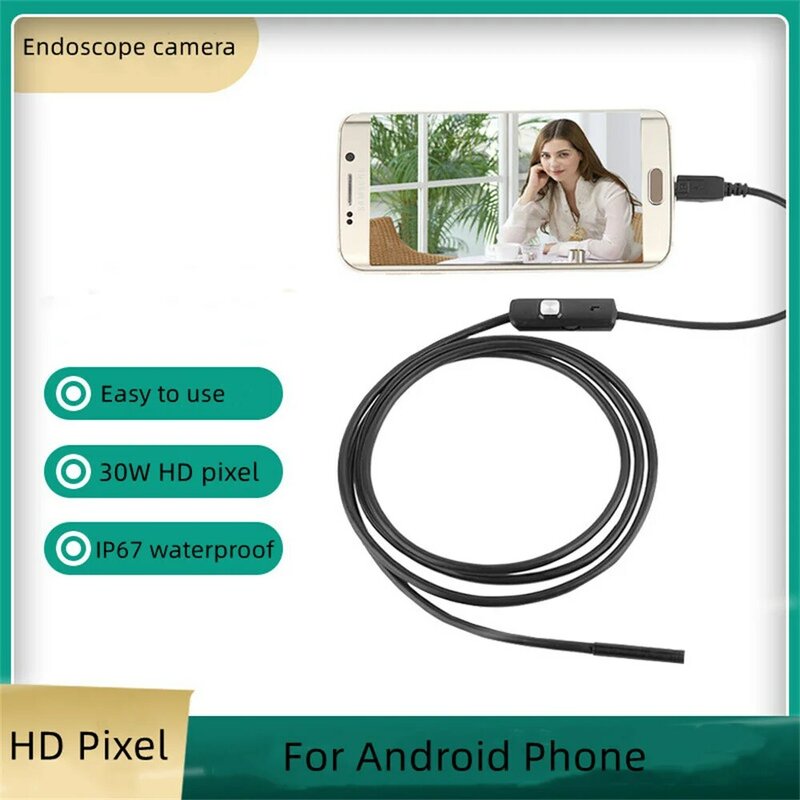Мини HD Эндоскопическая Камера 7 мм/5,5 мм, микро USB, фотокамера для Android, ПК, мягкая камера для осмотра, бороскоп IP67, водонепроницаемая