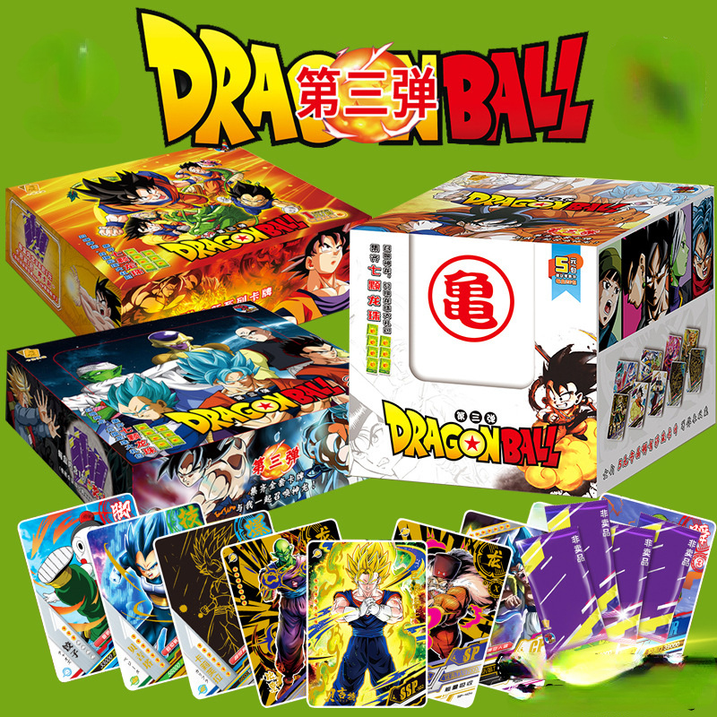 Dragon Ball การ์ดแฟลชการ์ดชุด Hero Sun Wukong Battle เกมอะนิเมะการ์ดคอลเลกชันการ์ดขายส่งสุ่มตาบอดกล่อง