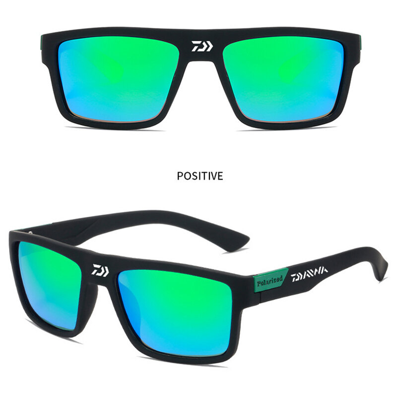 DAIWA-Lunettes de soleil de sport polarisées, UV400, lunettes de pêche, nuances de conduite, lunettes de cyclisme, camping, randonnée, conduite