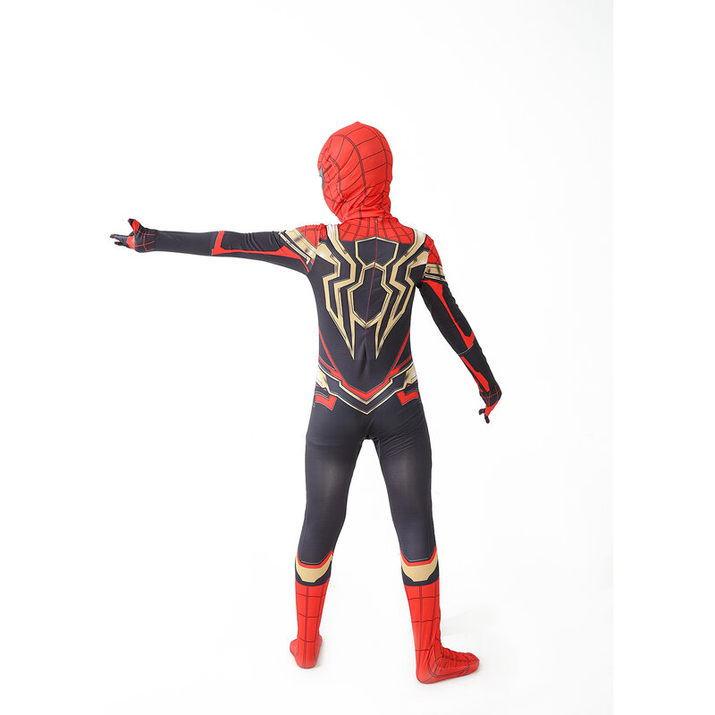 12 Kids Style Superhero Spiderman/Black Panther/Venom Halloween Party natale Cosplay Spiderman Costume regali per bambini