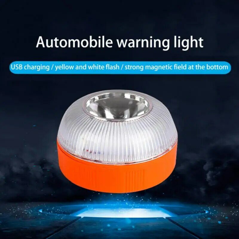 Magnetyczna migające światło ostrzegawcze lampy błyskowej akumulatorowa lampa Led ruch drogowy światła bezpieczeństwa akcesoria samochodowe bezpieczeństwo w razie wypadku światła V16