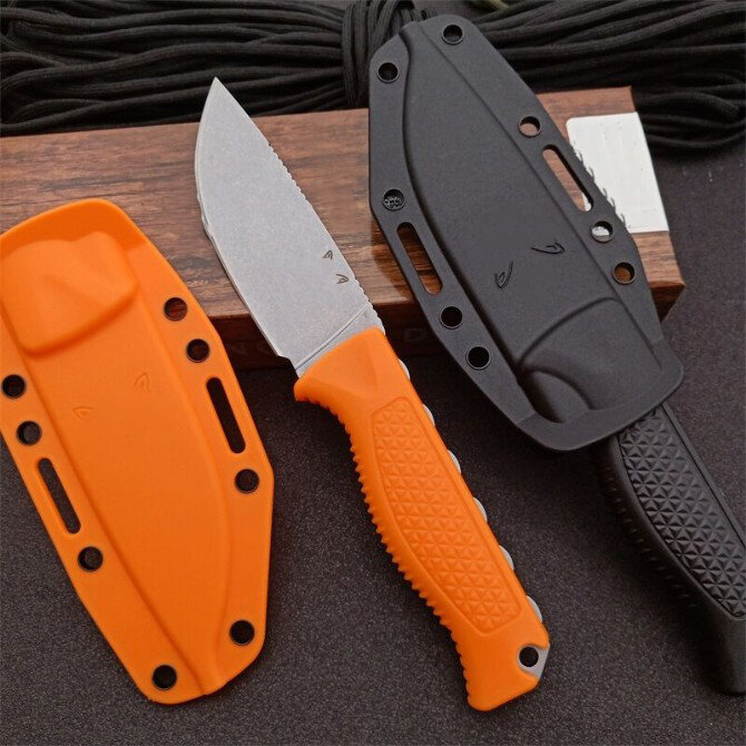 Cuchillo recto pequeño de alta calidad para exteriores BM 15006, Mango antideslizante, cuchillos de bolsillo de defensa de seguridad para acampar, EDC Tool-BY03