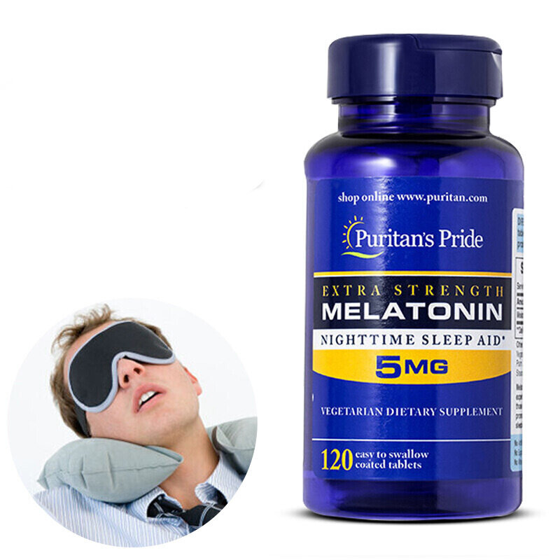 Melatonina de liberación rápida, asistencia de sueño nocturno de 5 Mg, superventas