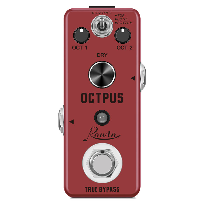 Rowin-pedales digitales para guitarra eléctrica con True Bypass, Verb Ocean, Octpus, Auto War y Harmonizer