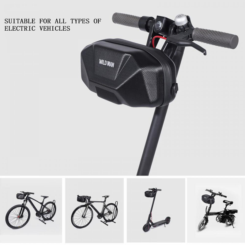 Borsa per manubrio borsa per bicicletta borsa per telaio per bicicletta Pu + Eva zaino per ciclismo impermeabile portabici accessori per bici borsa per Scooter