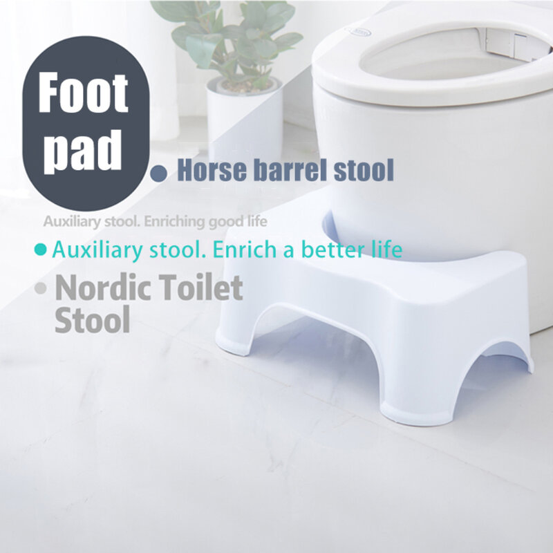 Home Poop Stool Antiderrapante Portátil Toilet Seat Stool Squat Stool Início Adulto Constipação Banheiro Step Stool Banheiro Acessórios