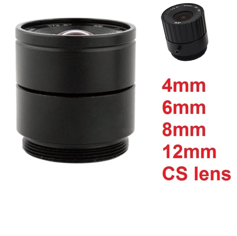 Lensa Fokus Tetap CS Dudukan SVPRO CS 2.8-12Mm/5-50Mm/6-60Mm Zoom Manual 4/6/8/12Mm untuk Kamera USB Keamanan CCTV
