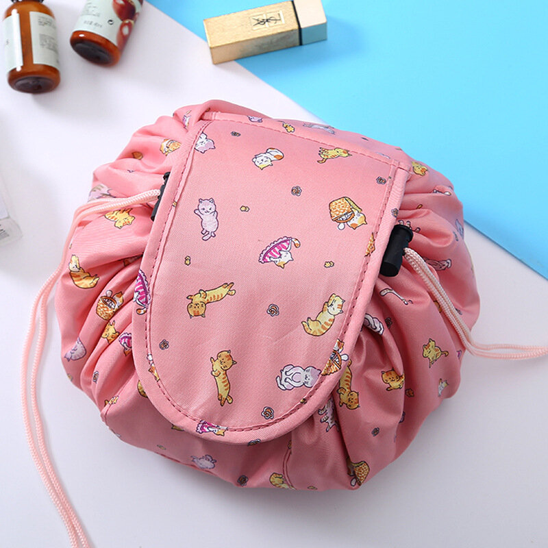 Organizzatore di trucco piccola borsa di immagazzinaggio fresca creativo colorato con coulisse borsa da viaggio cosmetica custodia per gioielli