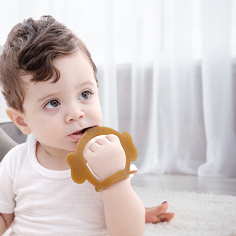 Mainan Bayi Gigit Mainan Bayi Tumbuh Gigi untuk Bayi Perempuan dan Laki-laki Awet Menenangkan Dot Mainan Tumbuh Gigi untuk Bayi