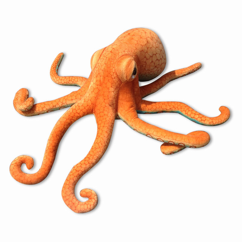 55~80cm Giant Simulated Octopus Stuffed Plush Toys High Quality Lifelike Marine Animals Doll For Kids Boys Xmas Birthday Gifts