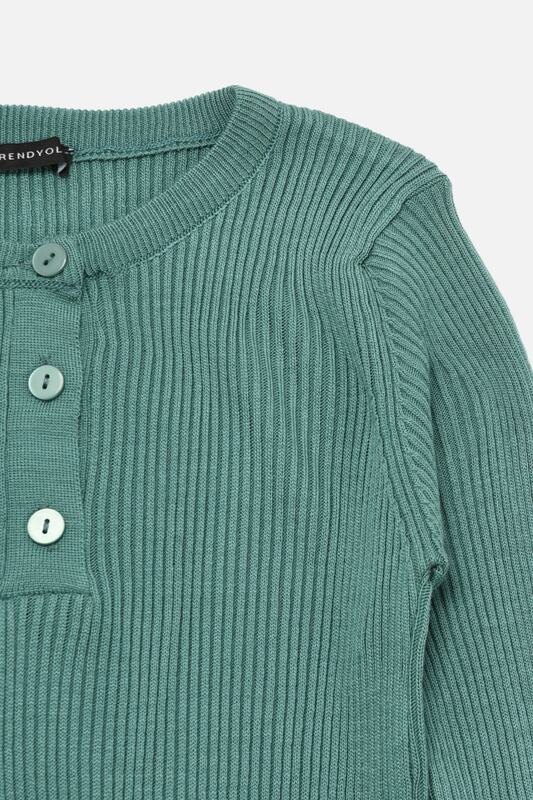 Trendyol – ensemble en tricot avec petits boutons, sous-vêtements