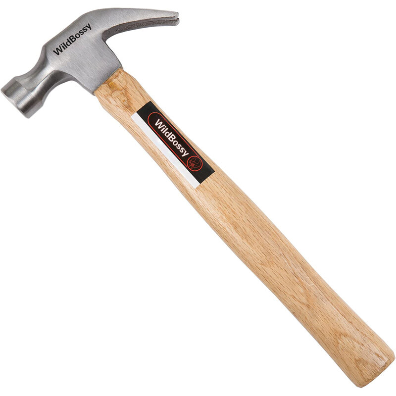 Ferramentas manuais wildbossy, nomeadamente, martelos ferramenta de mão básica para trabalhar madeira com madeira natural anti-vibração e gota forjada cabeça de aço