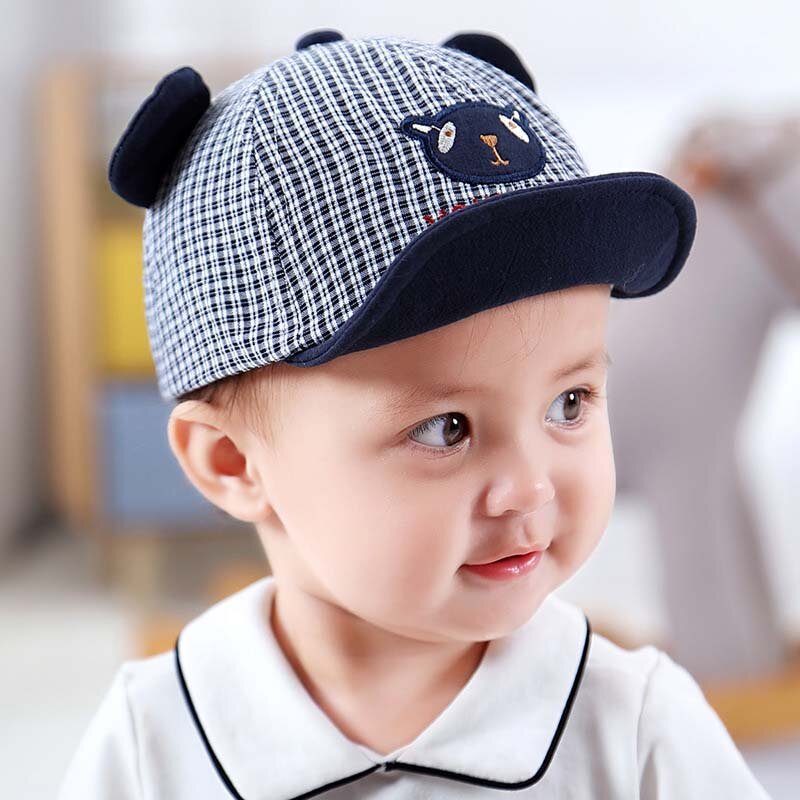 赤ちゃんのための野球帽,かわいい,刺繍された番号,春と夏,綿,サンハット,幼児と女の子のための屋外バイザー
