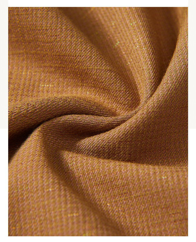 Chemise de bureau à col rabattu pour femmes, nouvelle chemise ample plissée en soie dorée à manches longues avec boutons, 838i