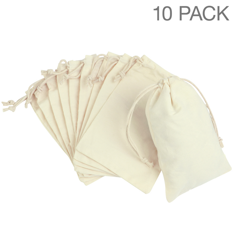 NUOLUX 10pcs Drawstring Gift Bags Wedding Favor Bags Jewellery Pouches (10x14cm)