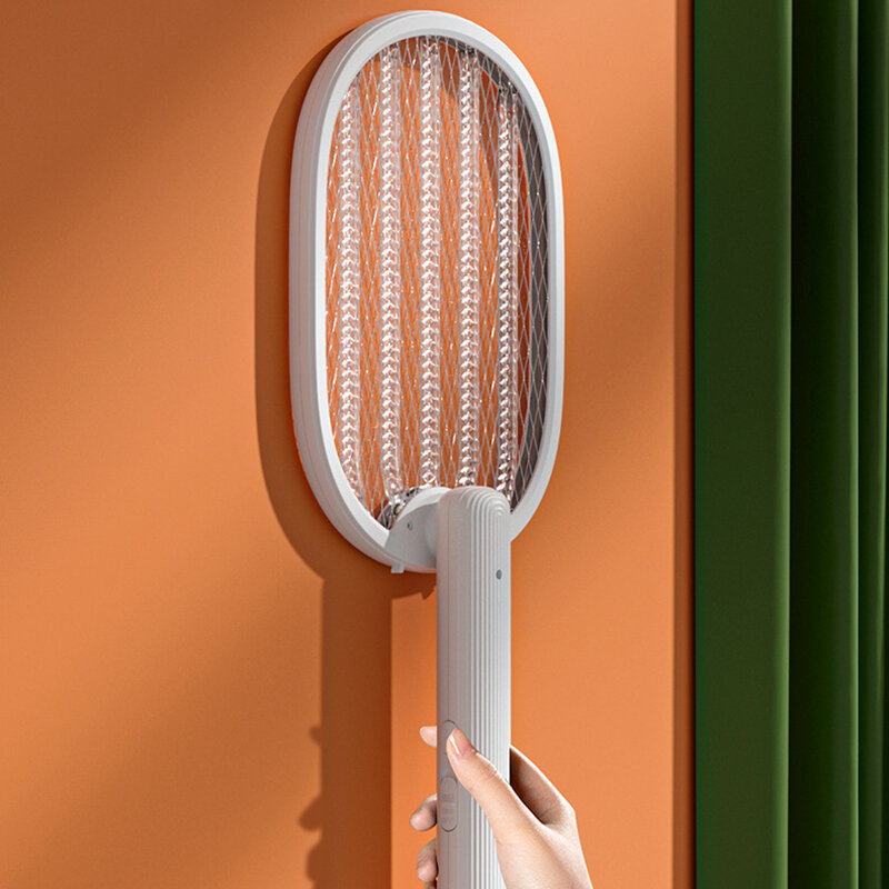 Assassino do mosquito raquete 3-layer seguro net dobrável mosquiteiro fly swatter recarregável mosquito lâmpada verão indoor