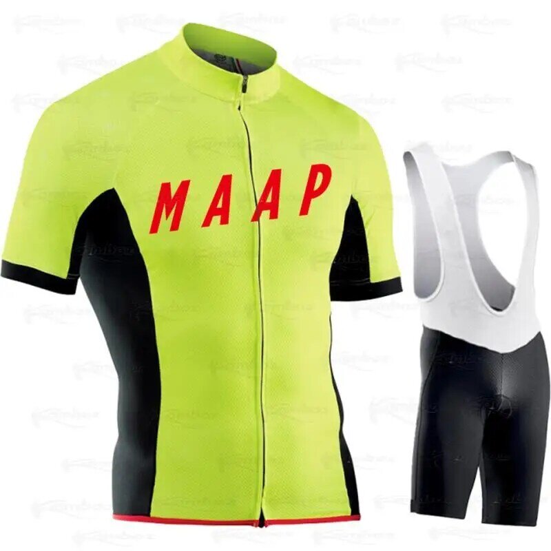 2022 MAAP Cycling Set Breathable Cycling Clothing Men short sleeve Jersey Bike maillot ropa ciclismo MTB wear Bicycle uniform