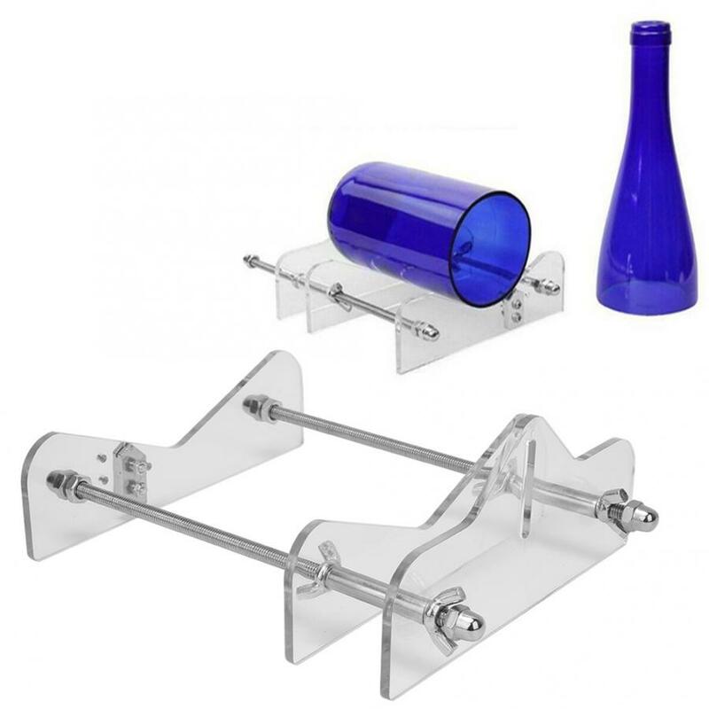 Cortador de botellas de vidrio profesional, herramienta de corte de botellas de vino y cerveza, bricolaje, con destornillador