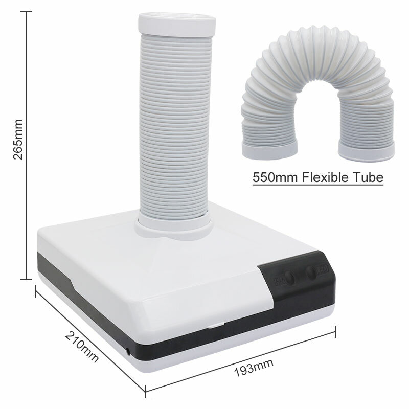 Aspiratore per collettore di polveri dentale da 60W aspiratore per unghie aspiratore per polvere per lucidatura aspirazione forte filtro Extra opzionale