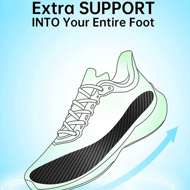 Nuovi uomini sottopiede in fibra di carbonio donna basket calcio escursionismo soletta sportiva scarpa maschile-pad scarpe plantari femminili solette Sneaker 09