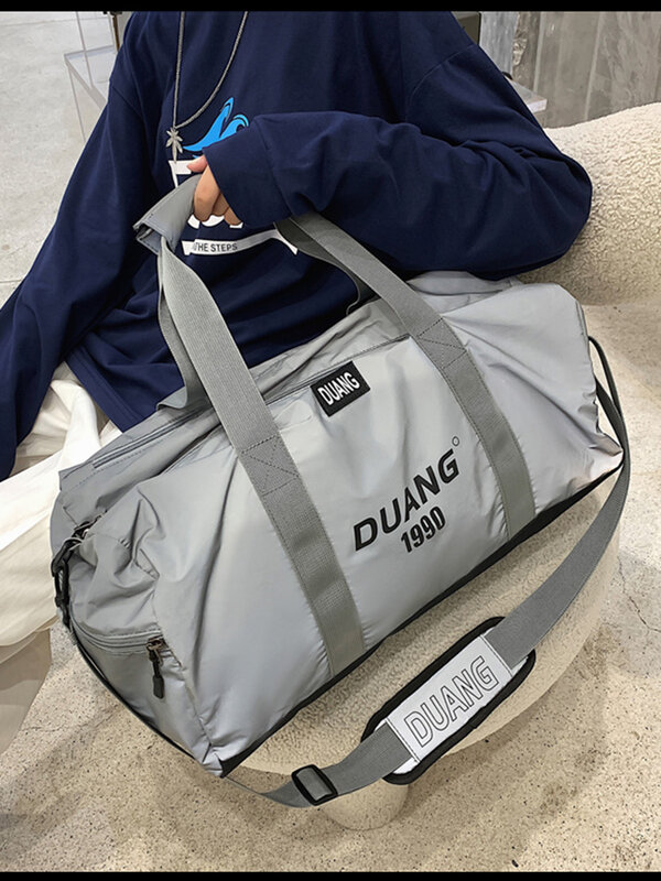 YILIAN กระเป๋าเดินทาง2022 New Short-Haul ขนาดใหญ่ความจุน้ำหนักเบาฟิตเนสกระเป๋าผู้ชายและผู้หญิงกีฬากระเป...