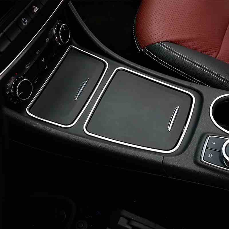 Stiker Trim Penutup Sandaran Tangan Pintu Mobil, Speaker Audio Pintu, Stiker Potong untuk Mercedes Benz Kelas W176 GLA X156 CLA Aksesori