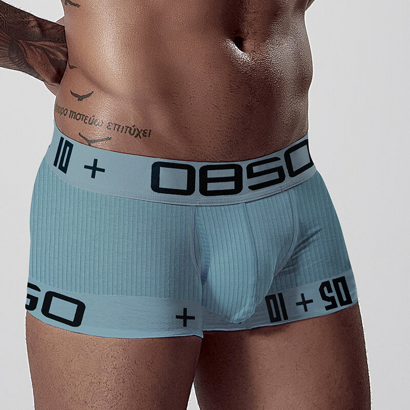 0850 dos homens da marca roupa interior boxers malha respirável cueca tanga confortável boxershorts calças masculinas shorts sólidos