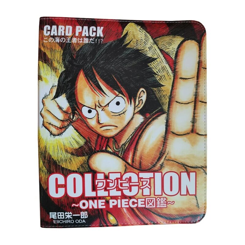 Een Stuk Kaart Collectie Boek Leather Card Luffy Sabo Zoro Game Anime Collection Gift Speelgoed Verrassing Cadeau Voor Kinderen
