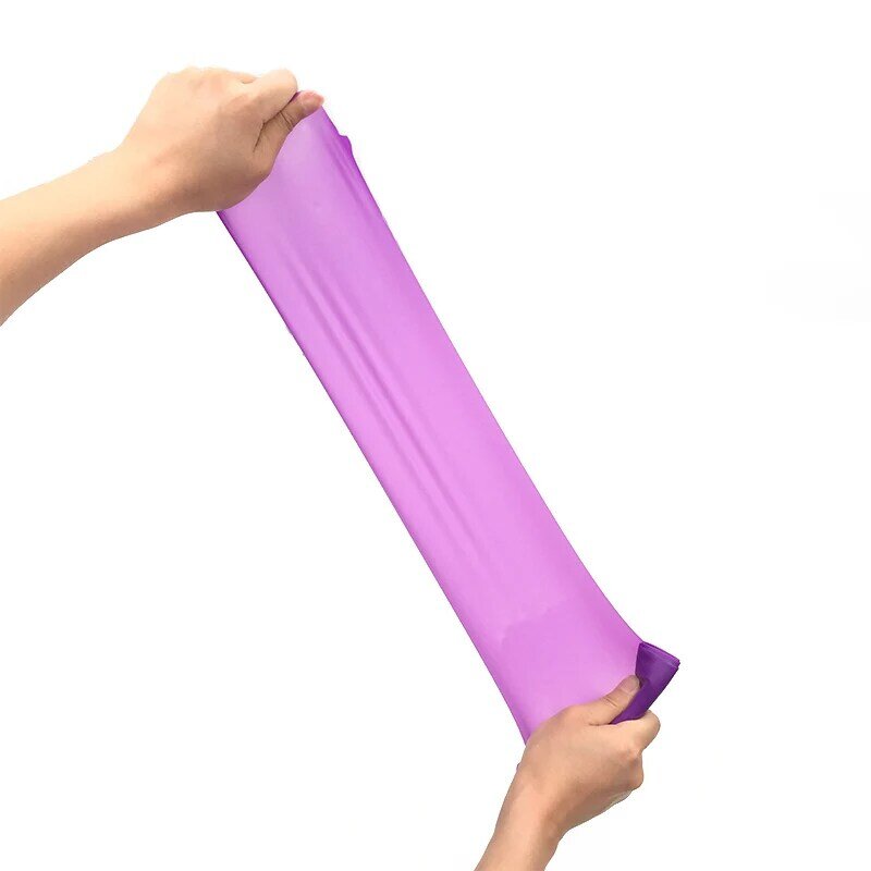 1.2m Elastic Yoga Pilates Rubber Stretch Exercise Band Arm Back Leg Fitness All thickness 0.35mm same resistance