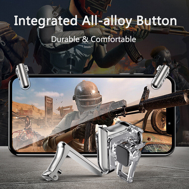 Spiel für PUBG Controller Handy Gamepad Mobile Joystick Trigger Ziel Schießen L1 R1 Metall ABS Schlüssel Taste für IPhone android