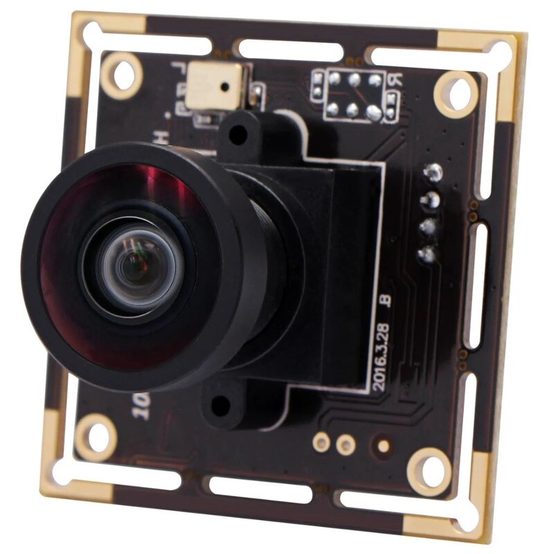 Modulo telecamera USB IMX322 da 2mp bassa luminosità 0,01 lux H.264 nessuna distorsione scheda Webcam grandangolare a 120 gradi con microfono MIC