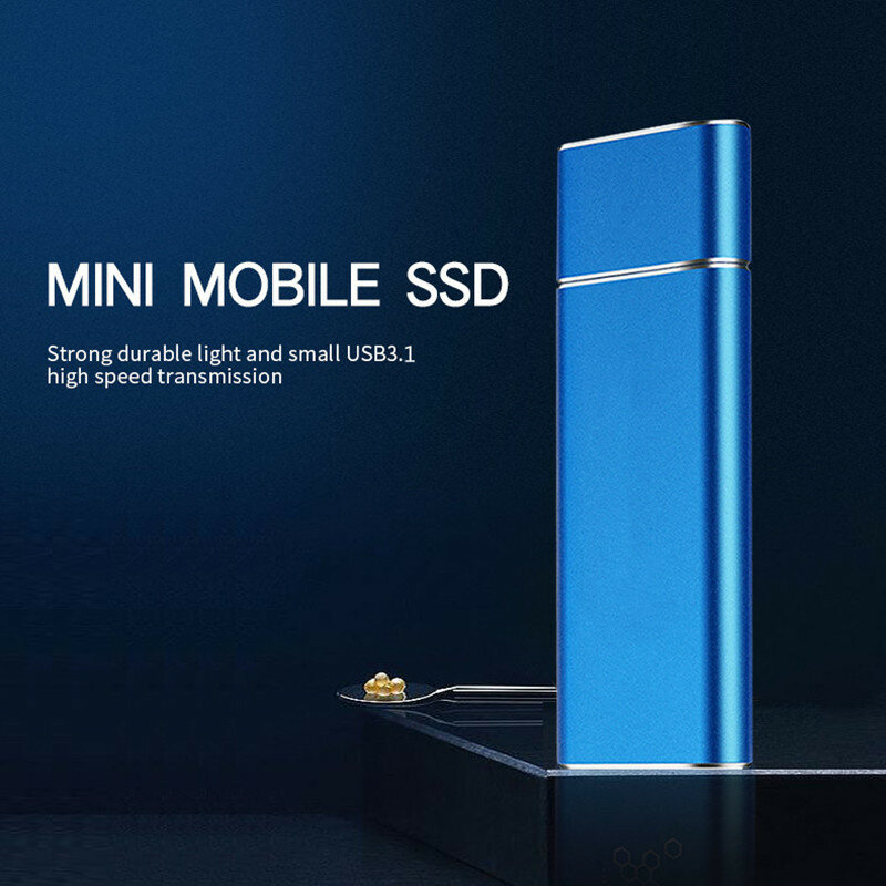 Protable SSD 500GB 1TB Tốc Độ Cao M.2 SSD Loại-C USB3.1 16TB 4TB 2TB gắn Ngoài 1TB Ổ SSD Di Động Ổ Cứng Cho Laptop