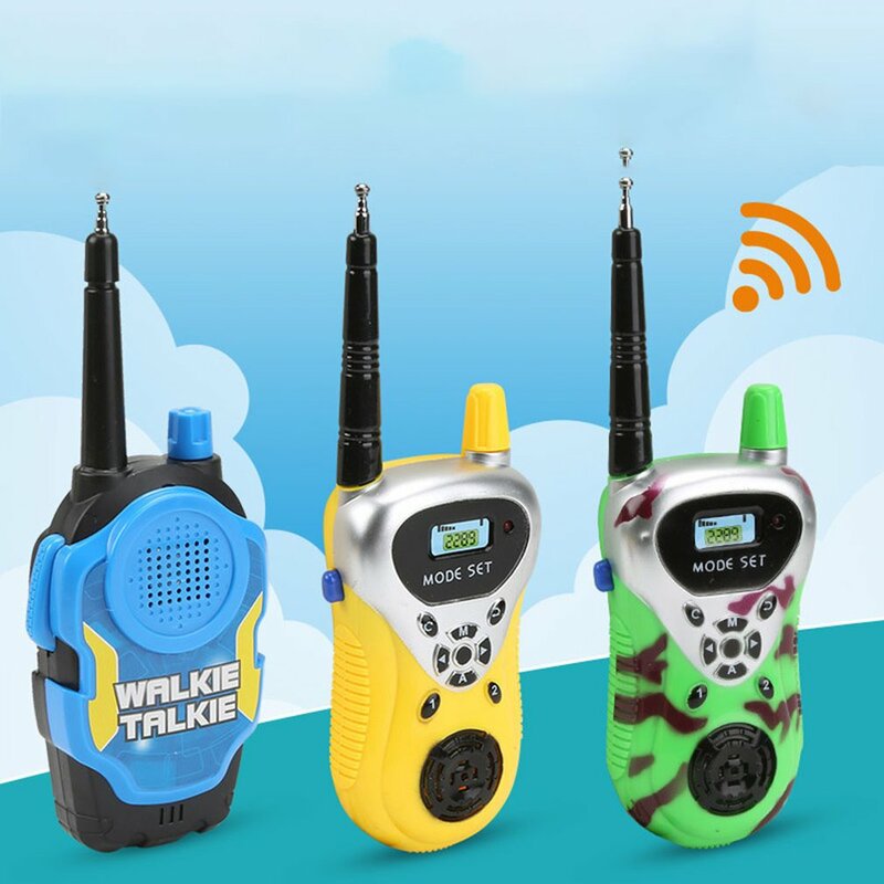 Mini walkie-talkie para niños, juguete de llamada inalámbrica, sala de interacción entre padres e hijos, juguetes al aire libre, 2 piezas