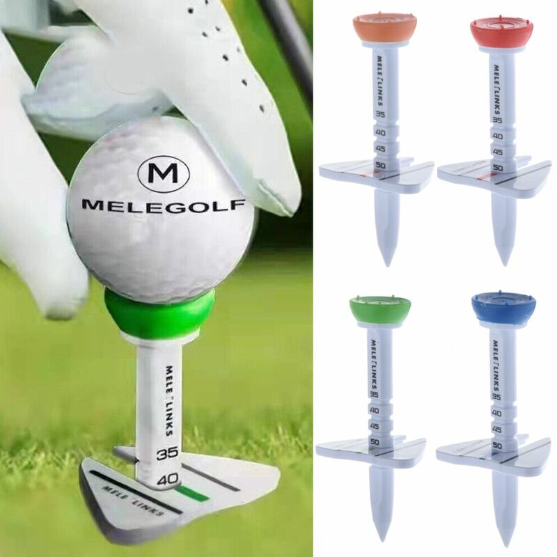 1pc ajustável náilon/silicone t de golfe step down titular bolas suporte acessórios plástico presentes golfe para golfista base suporte