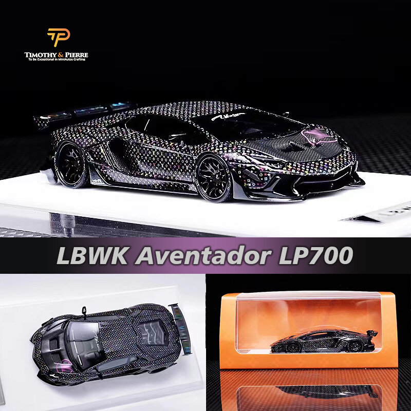 TP في المخزون 1:64 LBWK LP700 Aventador الراتنج ديوراما نموذج سيارة جمع مصغرة كاروس اللعب